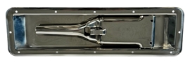 Recessed Handle Cam Lock Kit, Road Side (Left), Stainless Steel